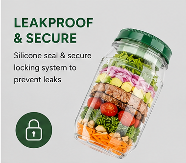 Leakproof Salad Jar