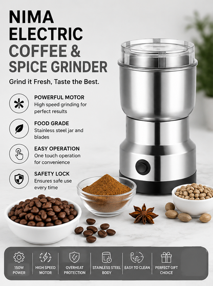 NIMA Electric Coffee &amp; Spice Grinder
