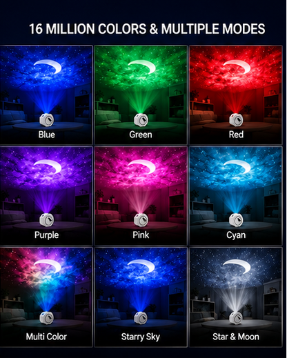 Octagon Aurora Starry Sky Projector