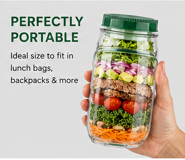 Leakproof Salad Jar