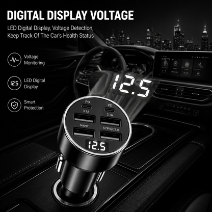 6 in 1 Car Charger
